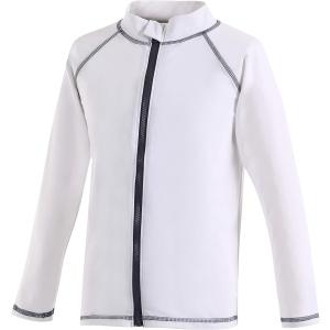 ラッシュガード キッズ メンズ レディース 長袖 豊富なサイズ 80〜170cm UVカット ホワイト，(ホワイト, 140)