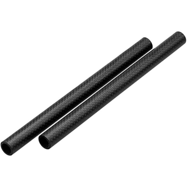 カメラカーボンロッド 20cm 8インチ 2個 穴径15mmロッド 15mmロッドシステム 15mm...