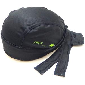 カラフル バンダナ 速乾 アウトドア 自転車 インナー キャップ ジョギング バイク(シックブラック, Free Size)