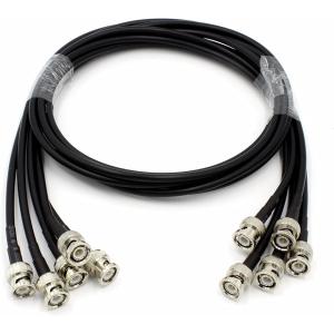 BNC-BNC 同軸 ケーブル 完全組品 5本セット 50Ω オーム 低損失