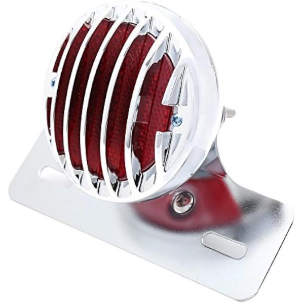 【互換品】nakira バイク テールランプ 丸型 ナンバーステー付き マグナ シャドウ SR TW...