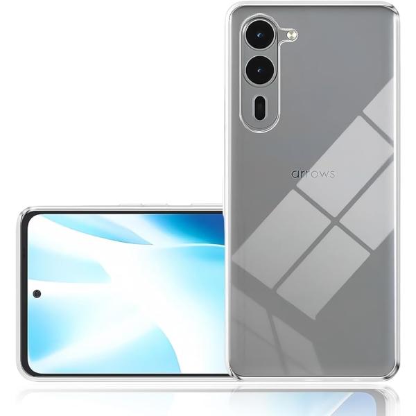 Arrows We2 Plus F-51E 耐衝撃 ケース M06 用のカバー クリア ソフト シリ...