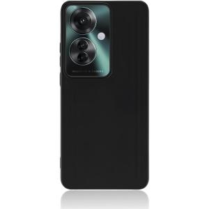 OPPO Reno11 A ケース ブラック 11A 用の マットブラック柔軟性 TPU素材耐衝撃 ...