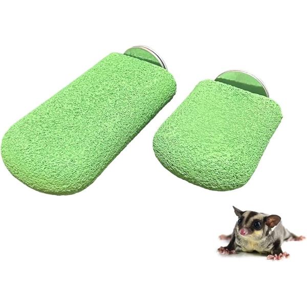 フクロモモンガ 洗える 爪とぎステップ 小動物 小鳥 ハムスター インコ 止まり木(グリーン)