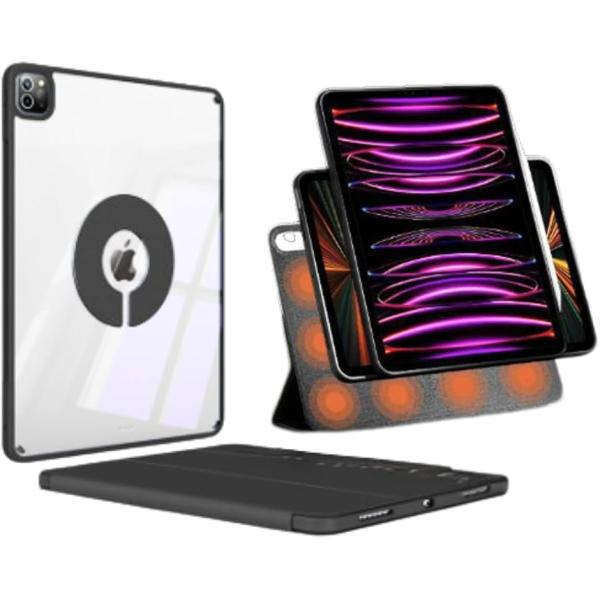 ipadmini6ケース iPadmini7 ペン収納 軽量 薄型 分離型 マグネット ミニ オート...