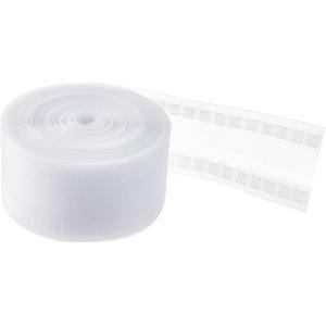 25ｍ/ロール カーテンテープ カーテンヘッダーテープ ナイロン材質 カーテンプリーツテープ (半透...