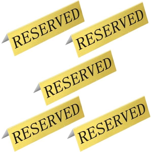 Uccellino ステンレス 予約席プレート 5個セット RESERVED サインプレート リザー...