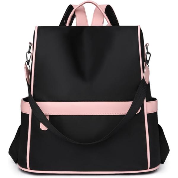 バックパック レディース リュックサック 女子 レディースリュック 大容量 防犯 (ブラック,  3...