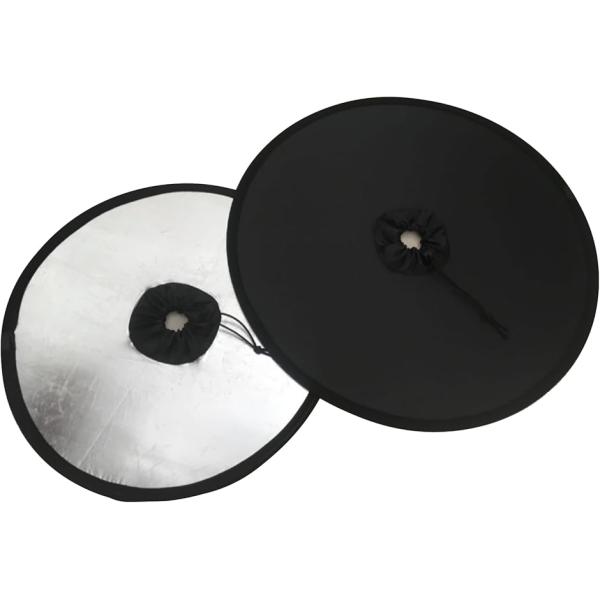 レフ板 穴あき 大型 夜景 撮影 カメラ 映り込み防止 フード 折りたたみ コンパクト( 80cm)