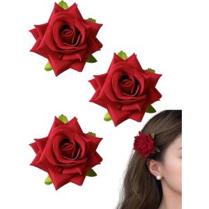 薔薇 ヘアピン バラ ヘアクリップ ローズ ヘア...の商品画像