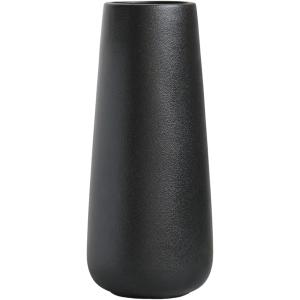 花瓶 陶器 おしゃれ 仏壇 花瓶台 vase おしゃれ花瓶 オシャレ かわいいMサイズ 20cm(ブラック, Medium)