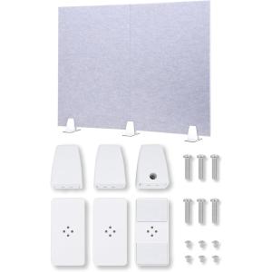 卓上パーテーション 防音 吸音 デスクパネル 衝立 簡単設置 勉強 仕切り クリップスタンド付属(グレー, 横幅80cm)