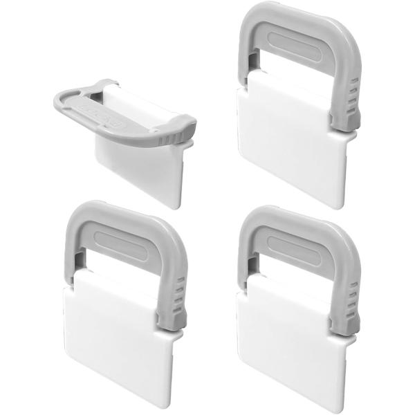 網戸ロック 補助錠 窓 サッシ ストッパー 換気 赤ちゃん 猫 いたずら 脱走 防止 4個セット(ホ...