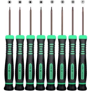 【Yahoo!ランキング1位入賞】トルクスドライバーセット 星型ドライバー T2 T3 T4 T5 T6 T8 T10 (グリーン)