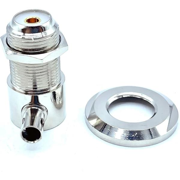 ダミーアンテナ取り付け用 はったりコネクター ML型CB無線 デコトラ アートトラック ダンプ ラジ...