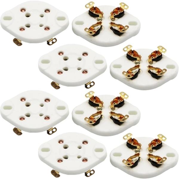 真空管 ソケット UX 4ピン ST管 アンプ セラミック プレート 2A3 300B 811 80...