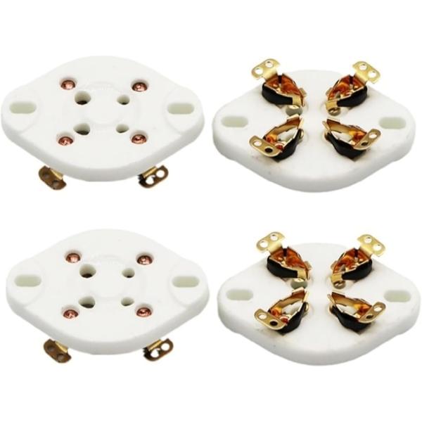 真空管 ソケット UX 4ピン ST管 アンプ セラミック プレート 2A3 300B 811 80...