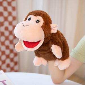 パペット人形 ハンドパペット 指人形 腹話術 口が動く(さる