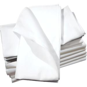 トーション テーブルナプキン ワイン ワイントーション 無地 花柄 コットン 厚手(白 無地, 50cm x 50cm (10 枚))