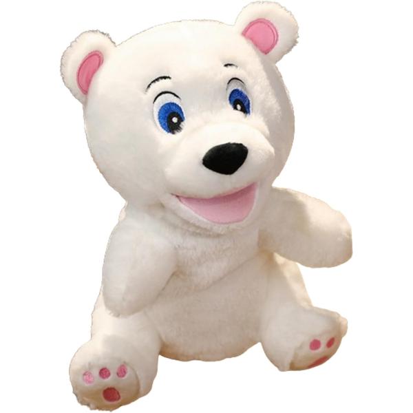 ハンドパペット ぬいぐるみ 人形 人形劇 腹話術 子供 犬 猫 ペットが喜ぶ 授業 手足 口が動く ...