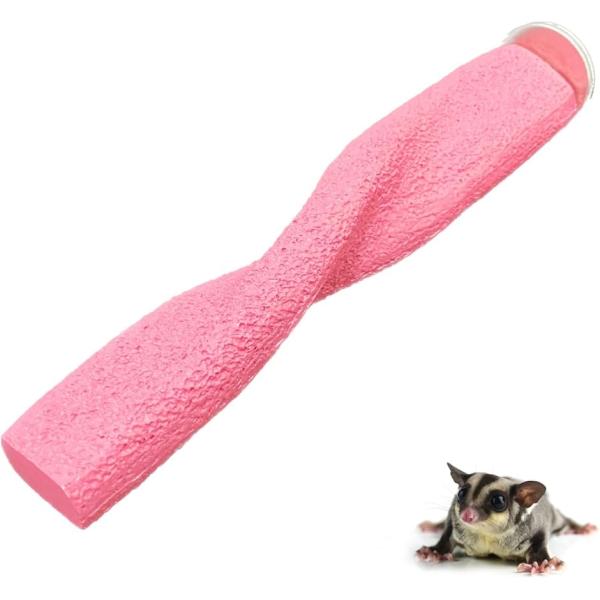 フクロモモンガ 洗える 爪とぎバー スパイラル型 爪研ぎ ケージ 止まり木 パーチ おもちゃ 樹脂製...