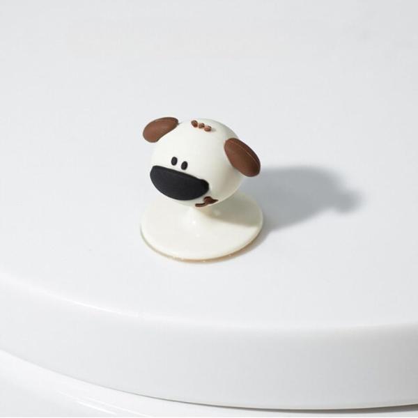 便座 取っ手 蓋 ハンドル トイレ 用品衛生 手を汚さず 開閉 清潔 トイレ用品 粘着テープ式(犬,...