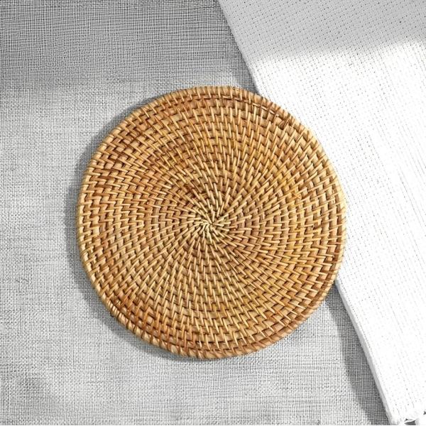 鍋敷き 耐熱 木製 可愛い 五徳 おしゃれ 鍋置き キャンプ なべしき 耐熱マット(直径20cm, ...