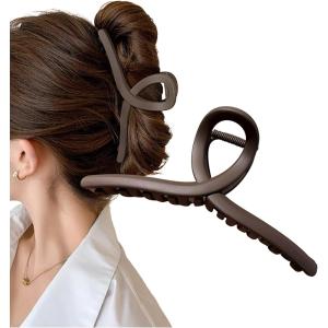 ヘアクリップ ヘアクロー ダッカール バンスクリップ 特大 大きめ