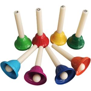 カラフルハンドベル 8音セットの高価買取価格