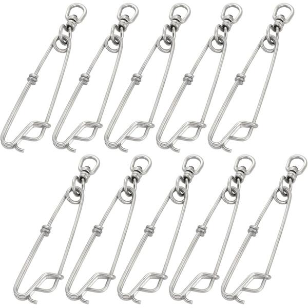 ブランチハンガー スイベル BL サルカン 付き 釣り ストリンガー 尻手ロープ ステンレス (シル...