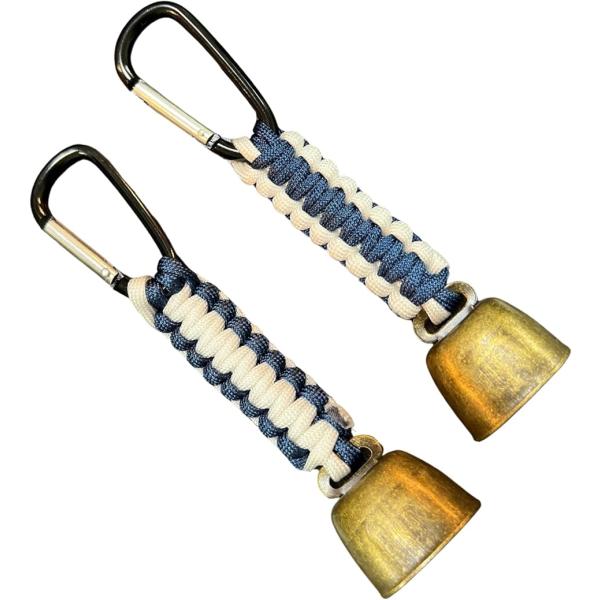 熊よけ鈴 編み込み パラコード 真鍮 軽量 登山 キャンプ用 くまよけ鈴 小型軽量 熊よけベル 熊よ...