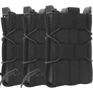 サバゲー マガジンポーチ M4 M16 AK AR モール対応 トリプル 3連式