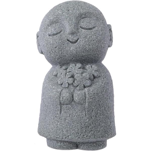 お地蔵さん 置物 石 お地蔵様 小型 御影石 手の花 癒し 可愛い 小型置物 祈り おじぞうさま 守...