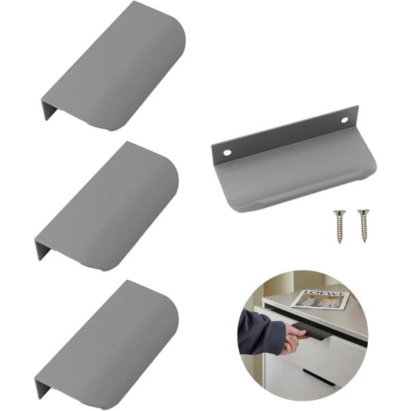 取っ手 つまみ キャビネット 引き戸 ハンドル 80mm フィンガーエッジプル バックマウント 建築...