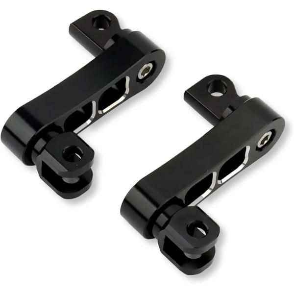 【互換品】 ハーレー ステップ エクステンション バイク パーツ アルミ 位置調整 CNC リア X...