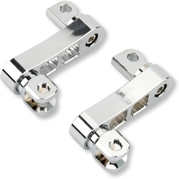 【互換品】 ハーレー ステップ エクステンション バイク パーツ アルミ 位置調整 CNC リア X...