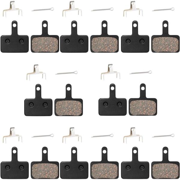 ディスクブレーキパッド 自転車 マウンテンバイク 8ペアセット( ブラック,  フリー)