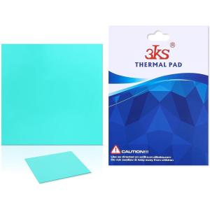 12.8 W/mk サーマルパッド 10x10x1mm 厚さヒートシンク 両面 熱伝導シート SSD CPU LED PS4(ブルー)