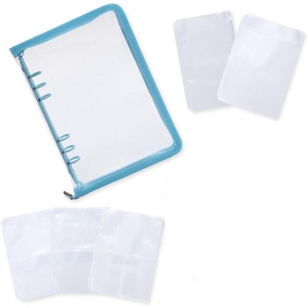 アクスタケース 推し活グッズ 収納 持ち運び ファイル 6リングファスナーケース リフィル チェキ(...