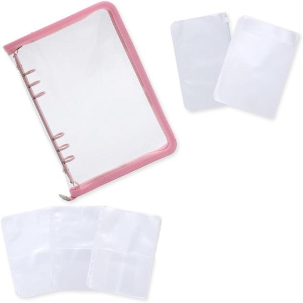 アクスタケース 推し活グッズ 収納 持ち運び ファイル 6リングファスナーケース リフィル チェキ(...