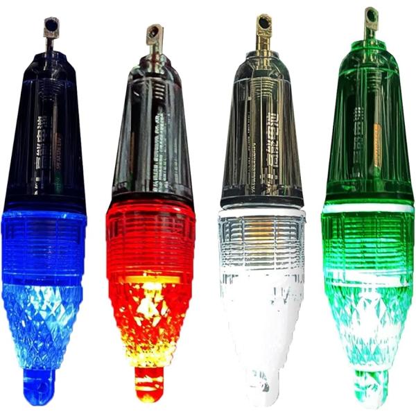 集魚灯 高輝度LED採用 水中集魚ライト 4本セット 夜釣り ナイトフィッシング 太刀魚 イカ MD...