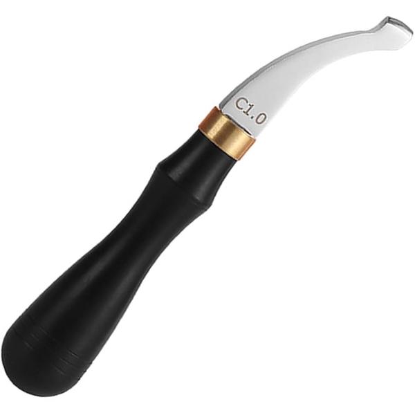 玉捻 フチ捻 レザークラフト 黒檀 引き 革 工具 飾り コバ処理(1.0mm)