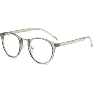 ブルーライトカットメガネ ボストン型 UVカット(グリーン,  50-23-149mm)
