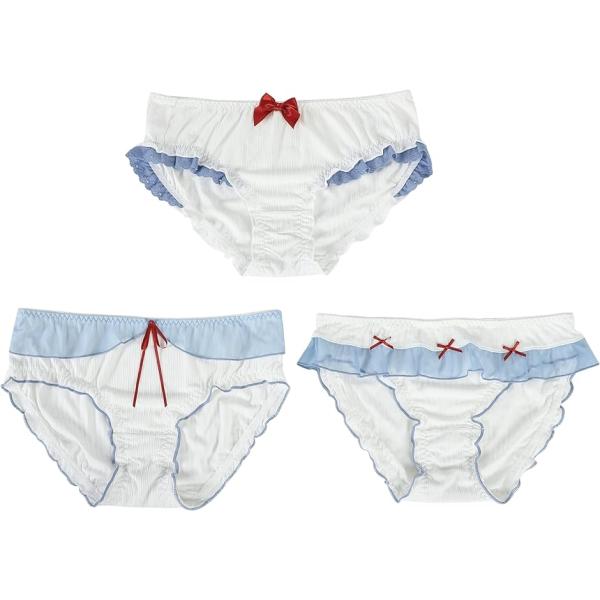 ぴゅありぼん 大きいサイズ リアルJSシリーズ ショーツ 3種セット( マルチカラー,  XL)