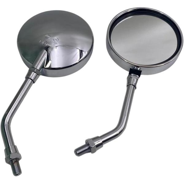 【互換品】 Z2ミラー 左右2本セット 正ネジ 10mm バイクミラー サイドミラー 円形 汎用 旧...