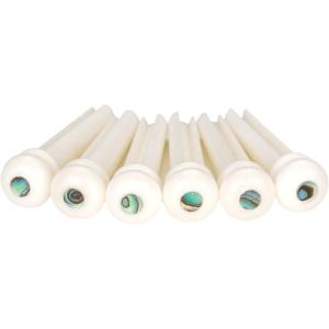 ブリッジピン アコギ ギター アコースティックギター アイボリー エンドピン( プラスチック製)