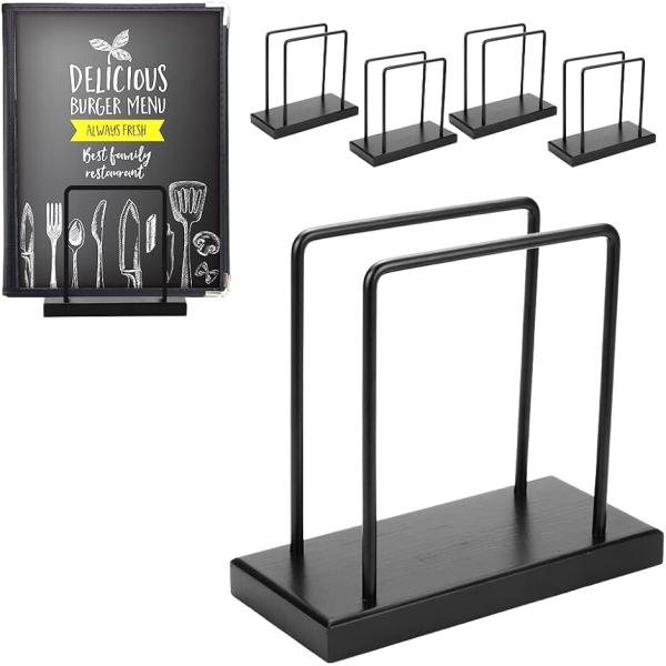 メニュースタンド メニューブックスタンド メニュー立て(ブラック5個)