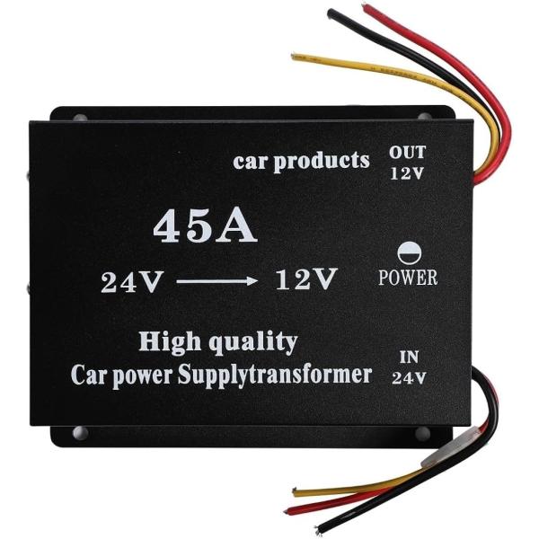 DCDCコンバーター 24V＞12V ヒューズ付 過電圧保護 大型車 トラック用(45A)