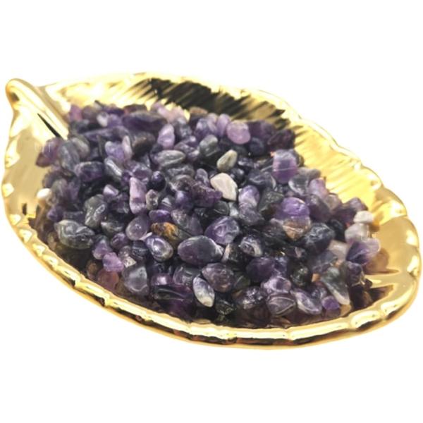 細石 皿 浄化皿 さざれ石 セット 浄化用 入れ物 置物 風水(パープル,  フリー)