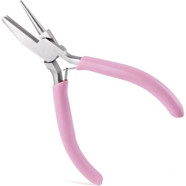 4.5インチワイヤーループペンチ 片側 ピン曲げヤットコ 溝あり やっとこ プライヤー 凹型＆丸型ノ...